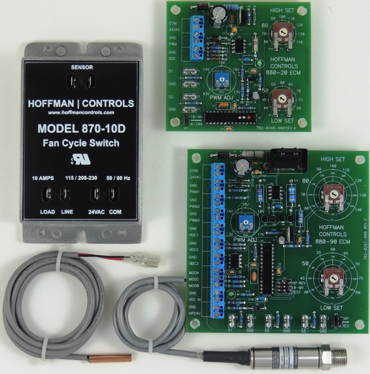 Controls for HVAC condenser fans